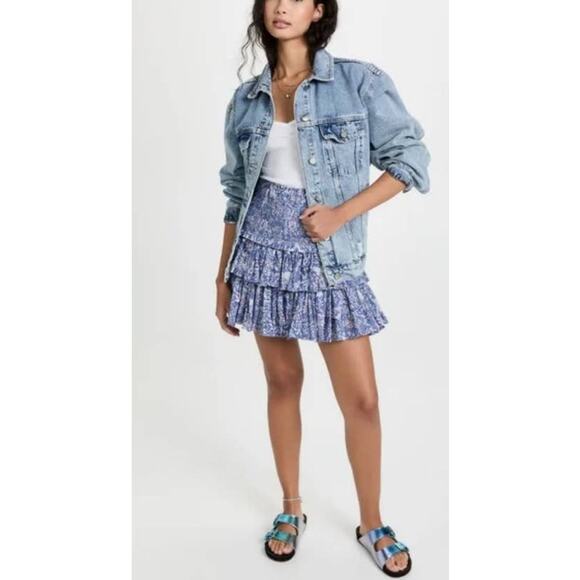 Sundry Wild Floral Ruffle Skirt - 2 - Picture 1 of 8